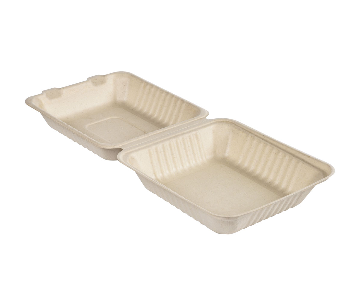 Menübox - 1000 ml - 223x200x45 mm - Braun - ungeteilt