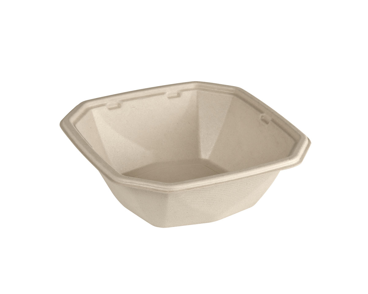 Octabagasse® 900 ml - 183x183x60 mm - Braun - ungeteilt