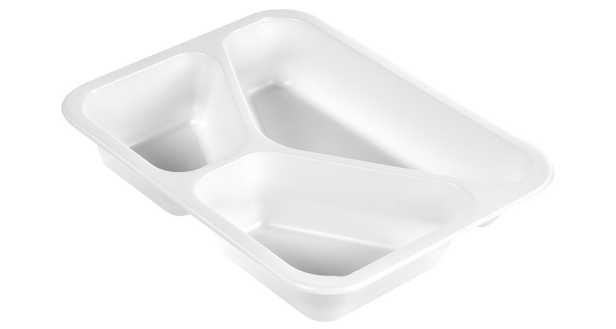 Siegelschale Caterline Plus 227 x 178 x 50 mm Transparent 3-Teilung