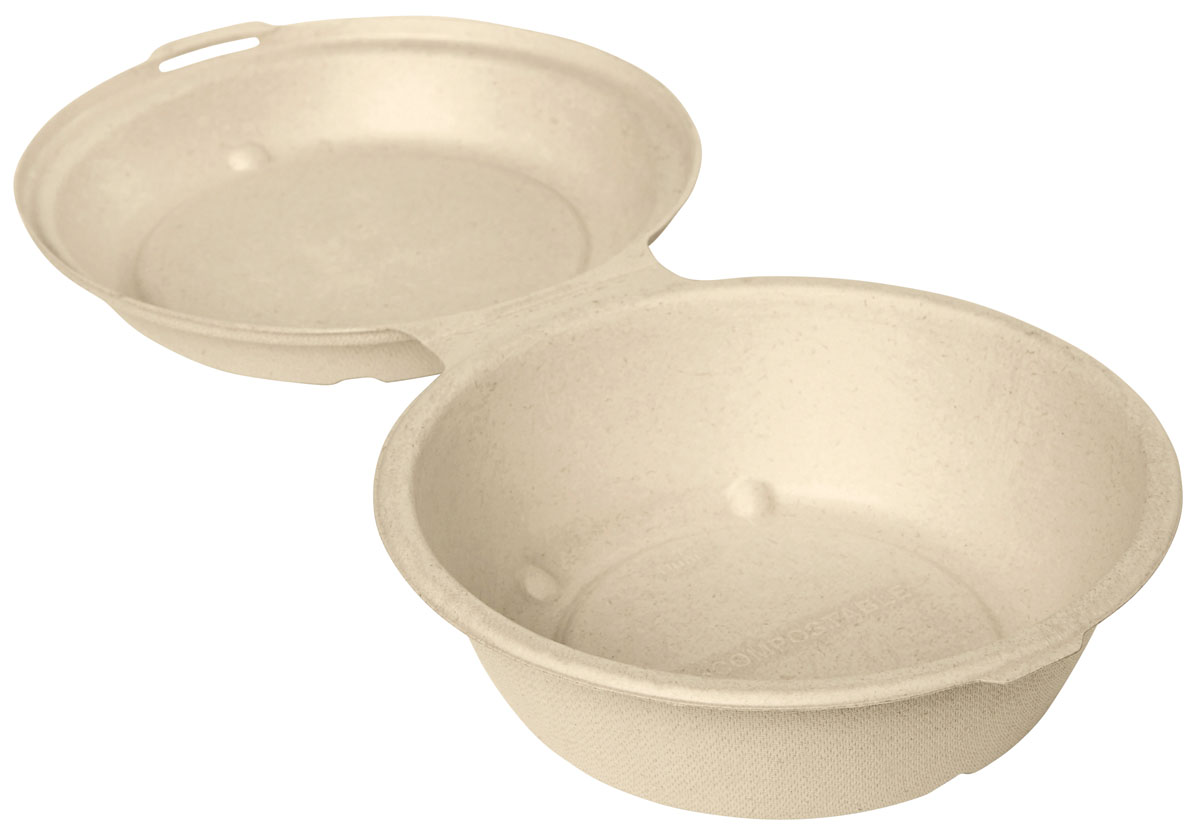 Burgerbox - 750 ml - 171x171x55 mm - Braun - ungeteilt